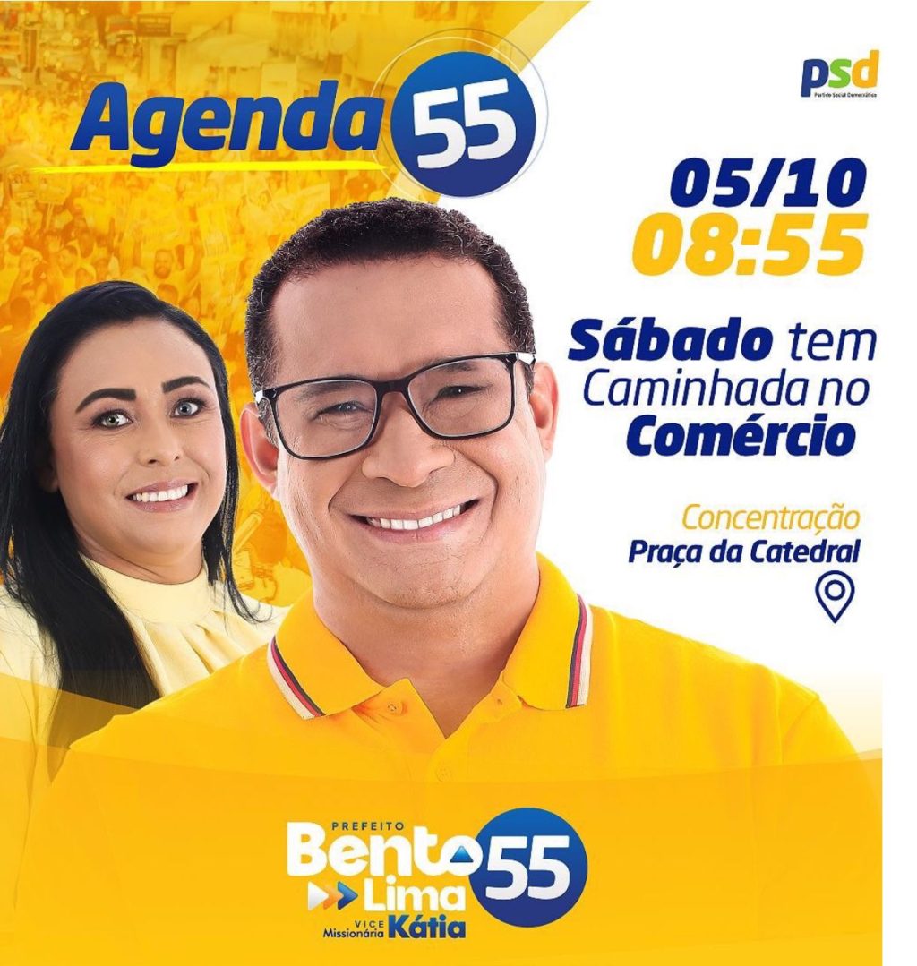 Bento Lima fará caminhada histórica no centro de Ilhéus em seguida será realizada a maior carreata da vitória.
