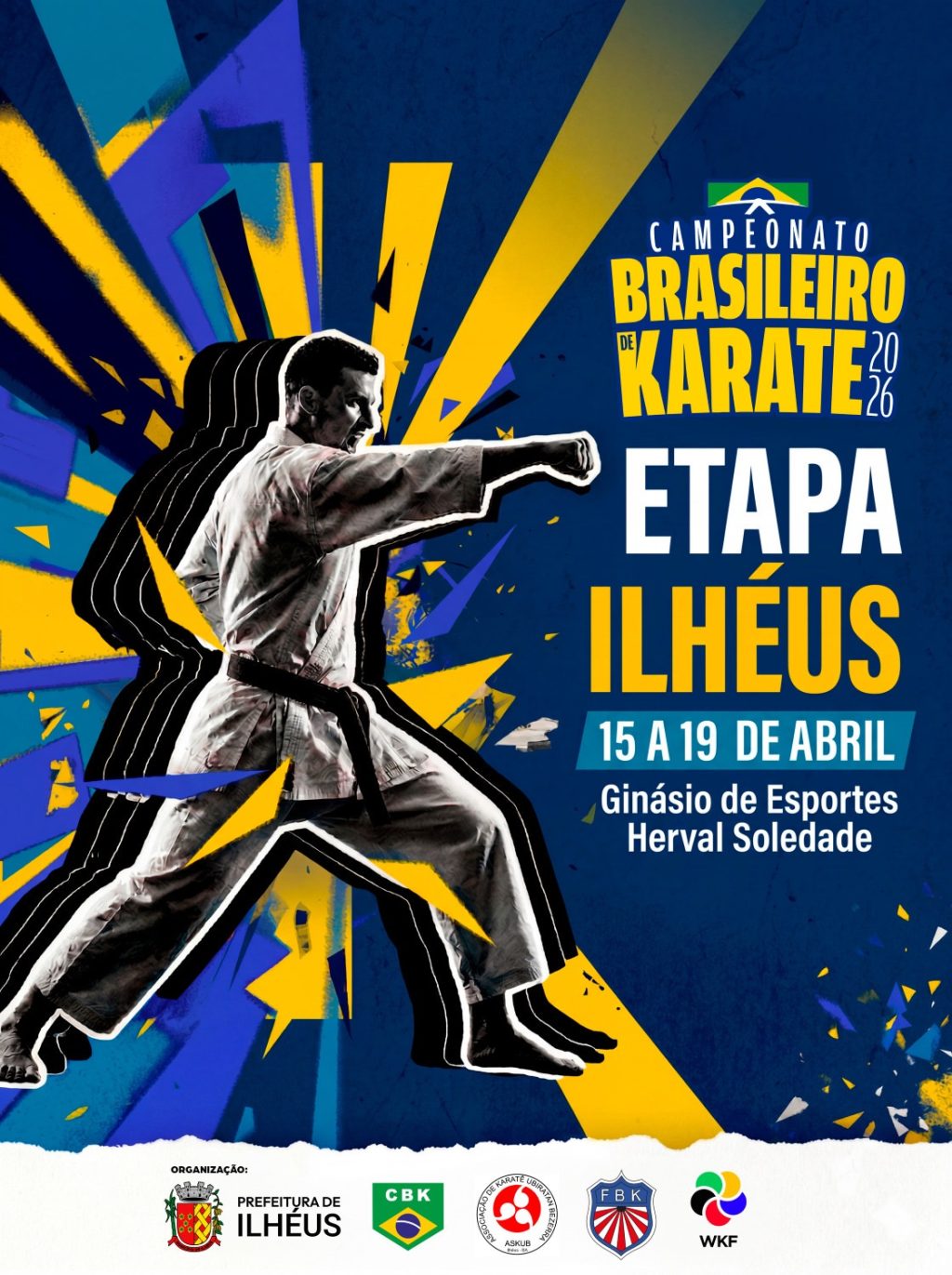 Ilhéus sedia etapa do Campeonato Brasileiro de Karatê 2026