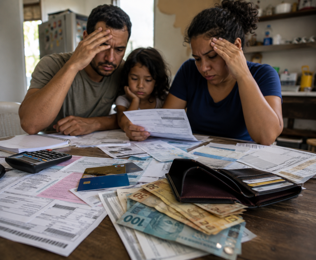 ECONOMIA: ENDIVIDAMENTO DAS FAMÍLIAS BRASILEIRAS ATINGE RECORDE HISTÓRICO E ACENDE ALERTA