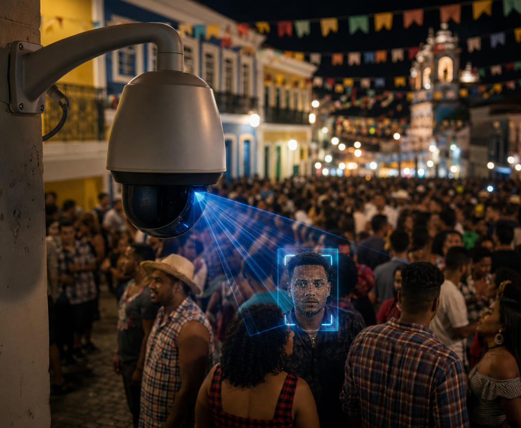 TECNOLOGIA EM AÇÃO: FORAGIDO É PRESO APÓS RECONHECIMENTO FACIAL DURANTE O SÃO JOÃO DE GANDU