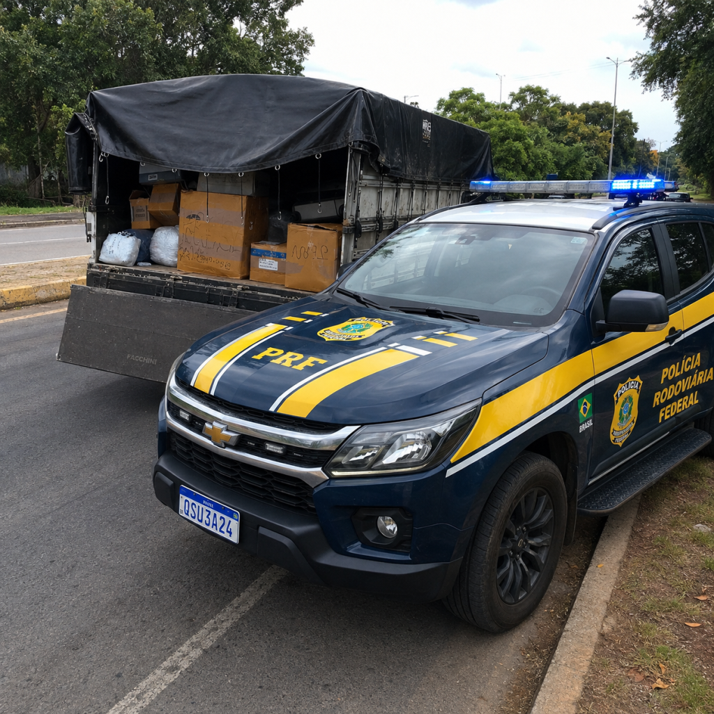 PRF APREENDE MEDICAMENTOS E MERCADORIAS IRREGULARES NA BR-101, EM ITABUNA