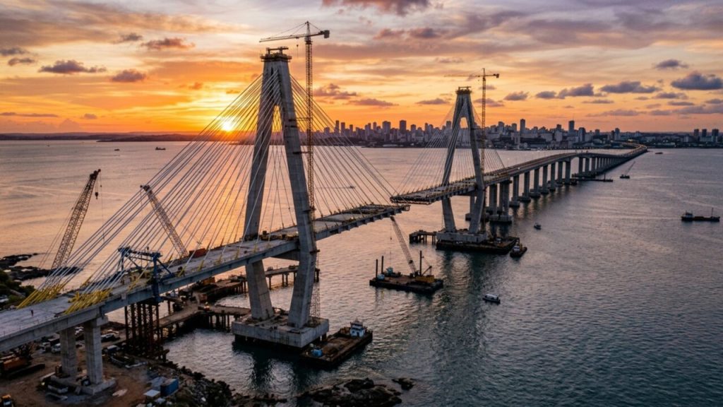 Ponte Salvador–Itaparica: megaobra de R$ 11,6 bilhões entra em fase decisiva enquanto governo corre contra o tempo