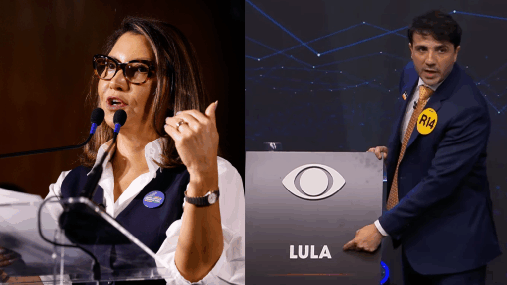 Janja acusa Renan Santos de misoginia, mas presidenciável rebate: “Crítica política não é misoginia”
