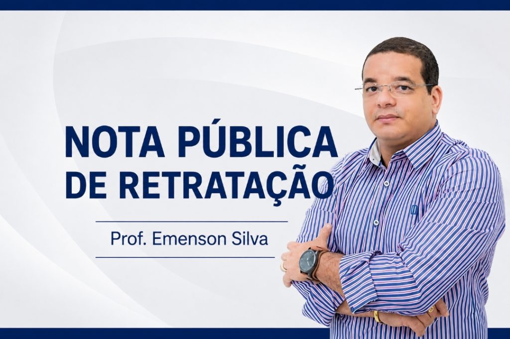 NOTA PÚBLICA DE RETRATAÇÃO