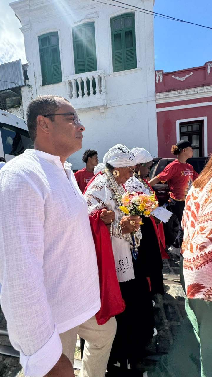 Magno Lavigne participou neste sábado das celebrações dos 190 anos da Casa de Oxumarê e da Festa da Boa Morte