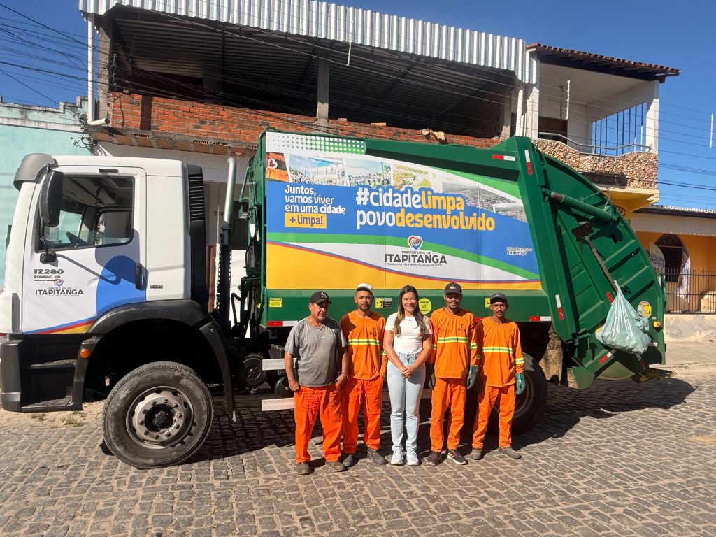 Itapitanga avança na limpeza urbana com novo caminhão compactador e operação para enfrentamento do lixão