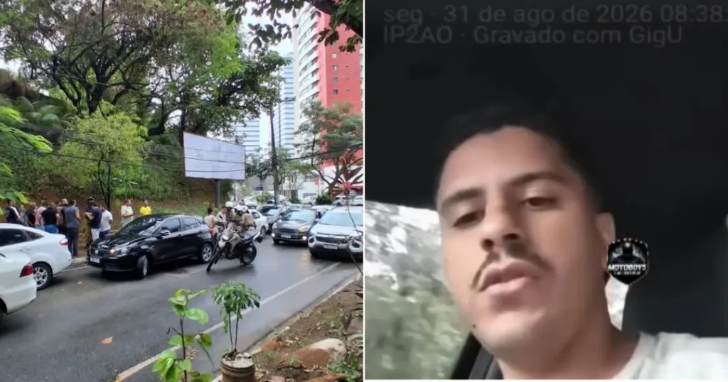 PASSAGEIRA ATACA MOTORISTA DE APLICATIVO COM TESOURA APÓS DISCUSSÃO SOBRE PAGAMENTO DE CORRIDA EM SALVADOR