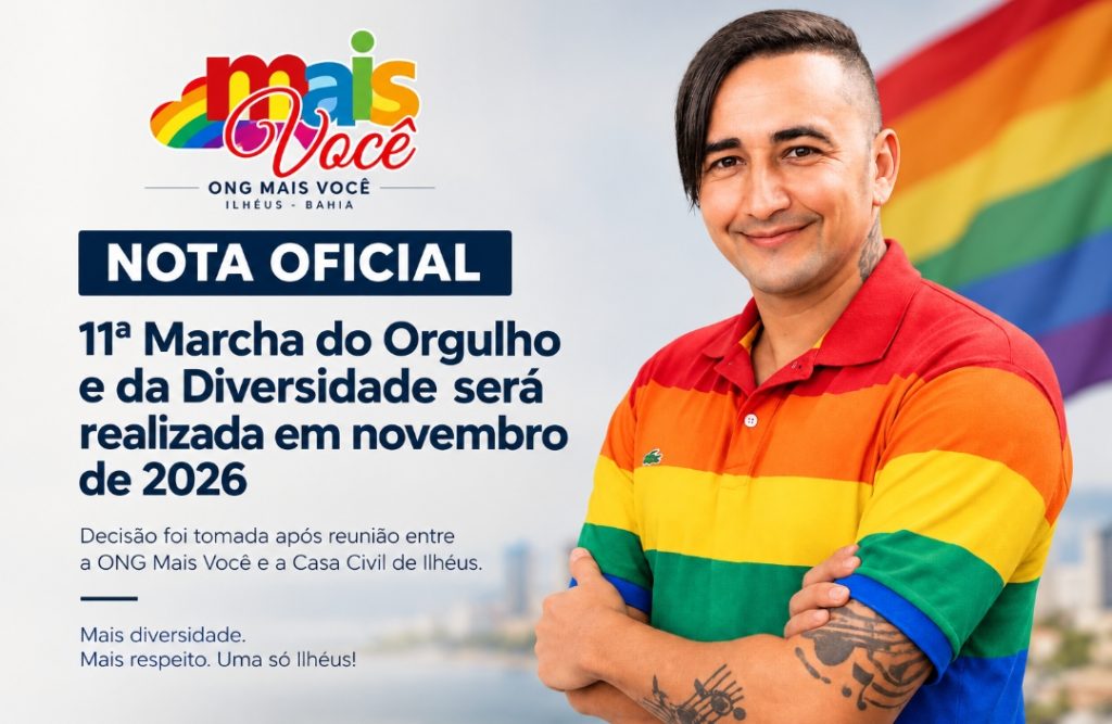 EVENTO ADIADO – PARADA GAY DE ILHÉUS SERÁ REALIZADA EM NOVEMBRO