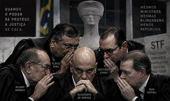 AVALIAÇÃO NEGATIVA DOS MINISTROS DO STF CHEGA A 47% E ATINGE RECORDE DA SÉRIE