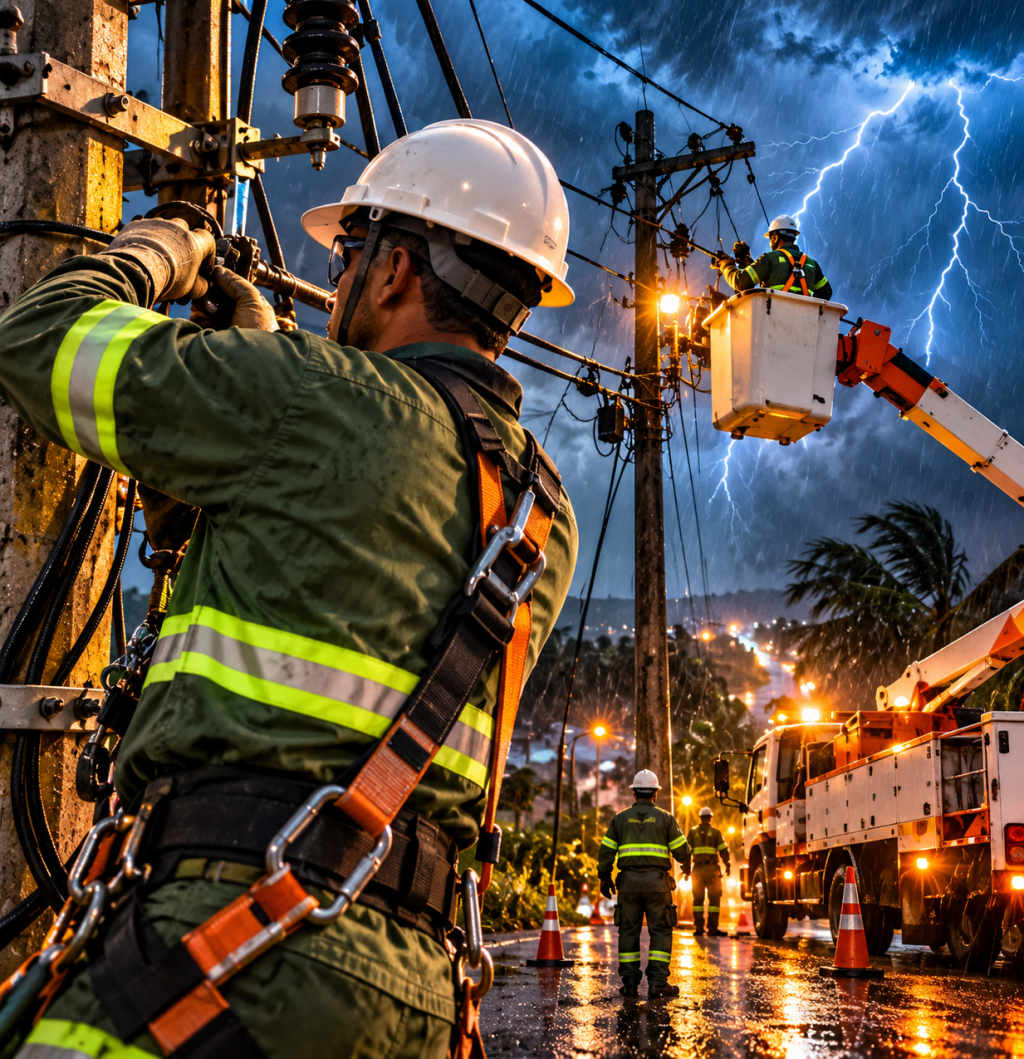 Neoenergia Coelba triplica efetivo em campo na Bahia e já restabeleceu energia para cerca de 95% dos clientes afetados no pico dos temporais