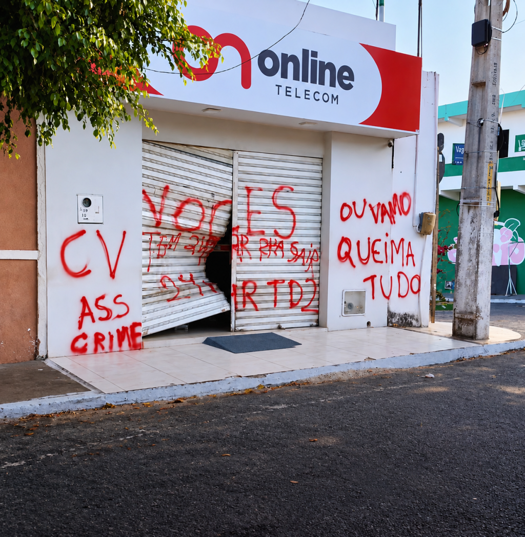 FACÇÃO AMEAÇA QUEIMAR PROVEDORAS DE INTERNET E DÁ PRAZO DE 24 HORAS PARA SAÍDA NO CEARÁ