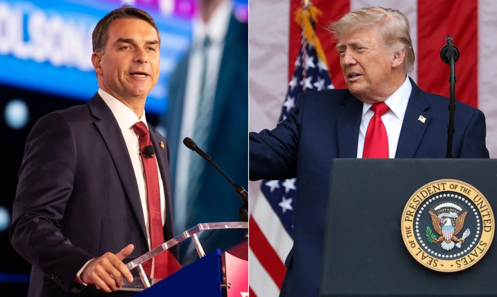ASILO POLÍTICO E RECADO DE TRUMP: EUA CONCEDERÃO VISTOS A FLÁVIO BOLSONARO E FAMÍLIA APÓS SAÍDA DO BRASIL